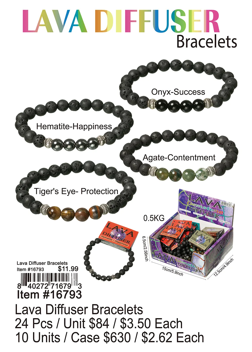 Lava Diffuser Bracelets